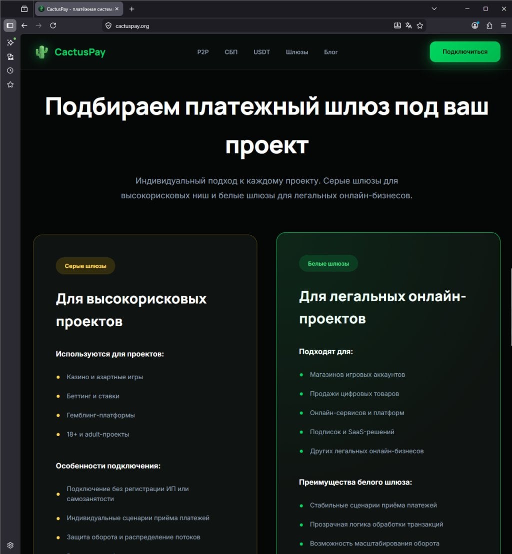 Платежная система CactusPay.PRO - CactusPAY как платежным решением для онлайн-казино